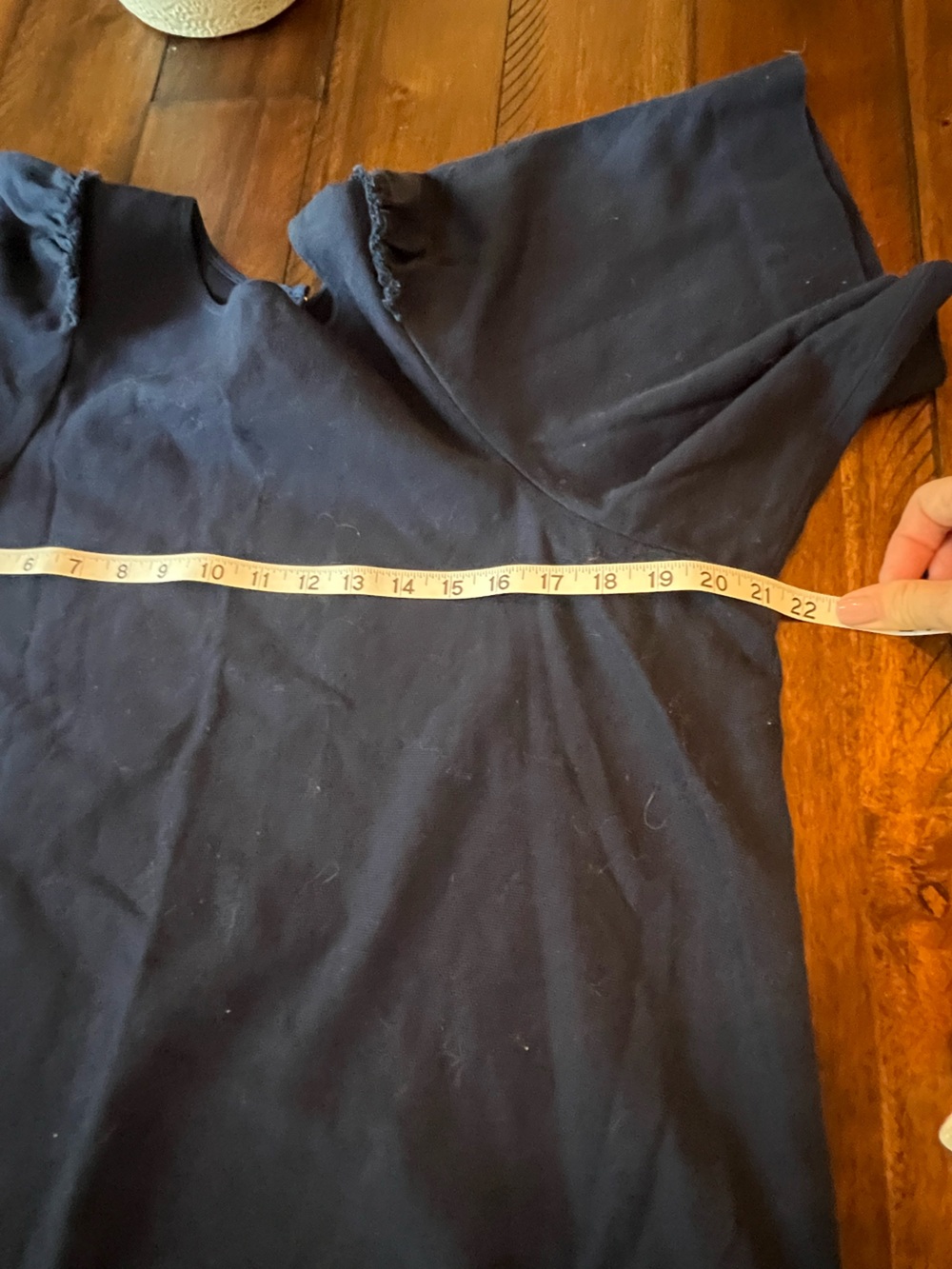 Marie Oliver Navy Puffy Short-Sleeve Top - Picture 4 of 9